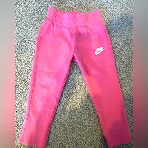 Cute! Cozy! Pink Nike tech fleece sweats - toddler 4T